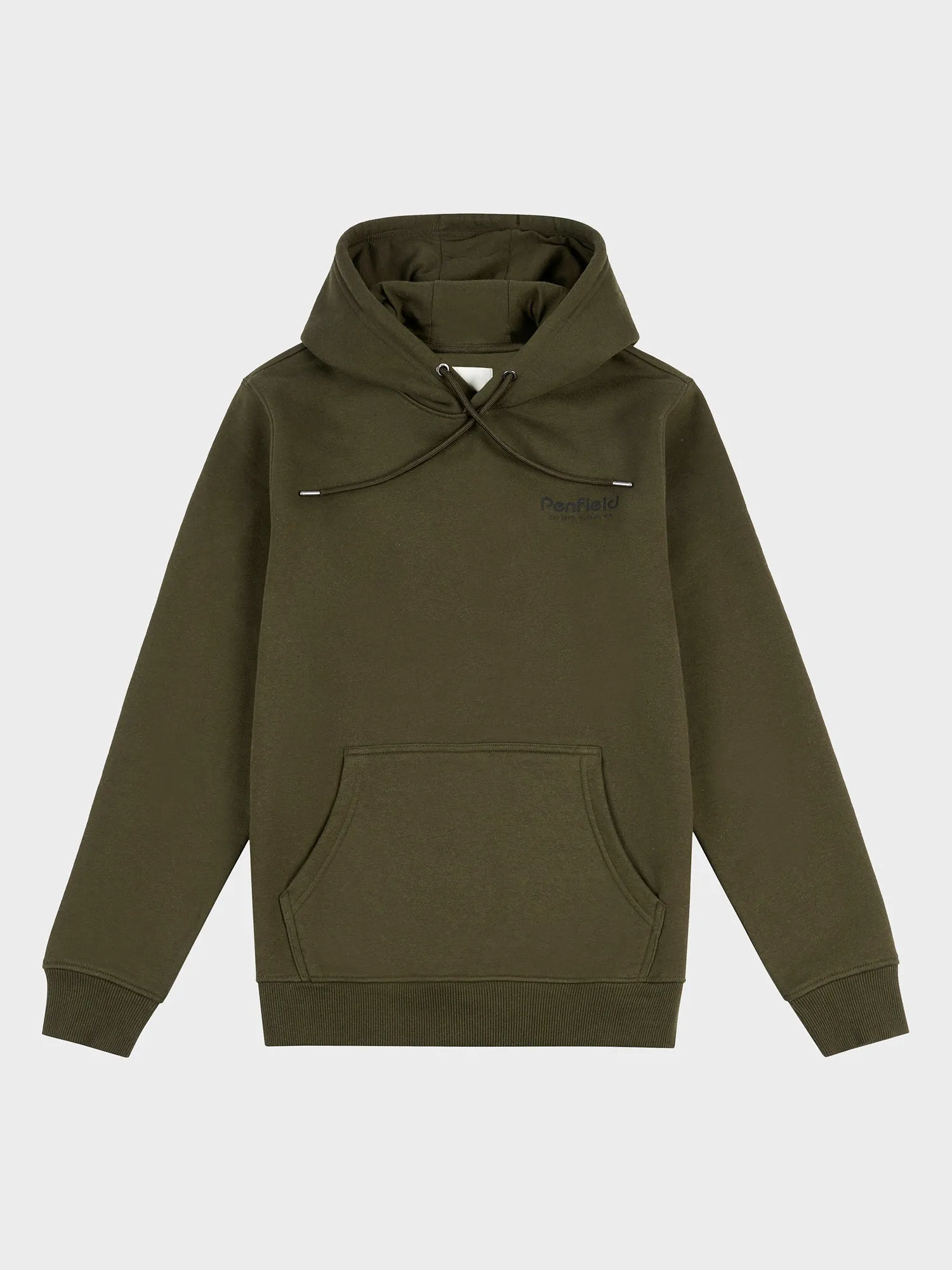 Ridge Trail Back Graphic Hoodie in Forest Night