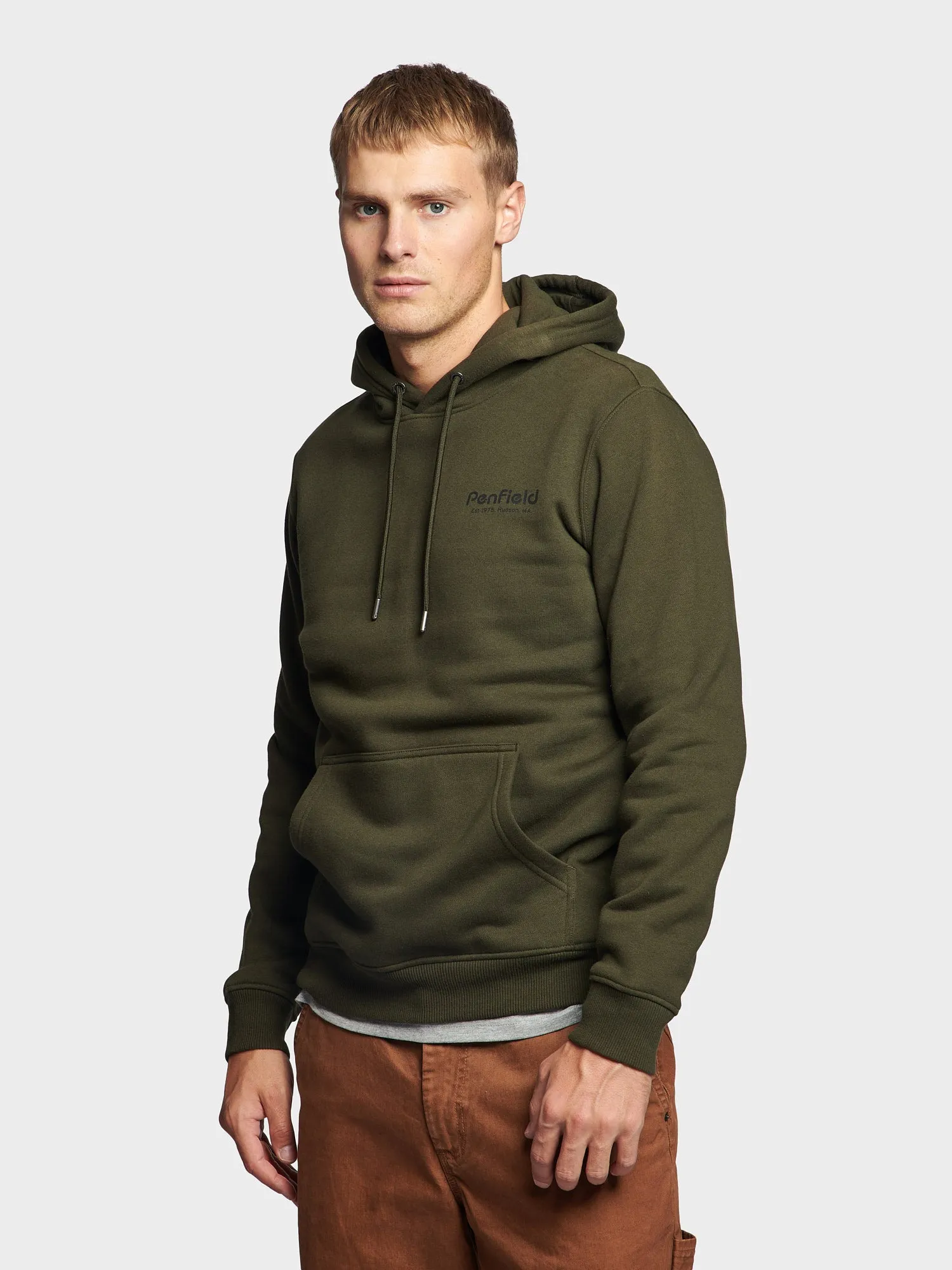 Ridge Trail Back Graphic Hoodie in Forest Night