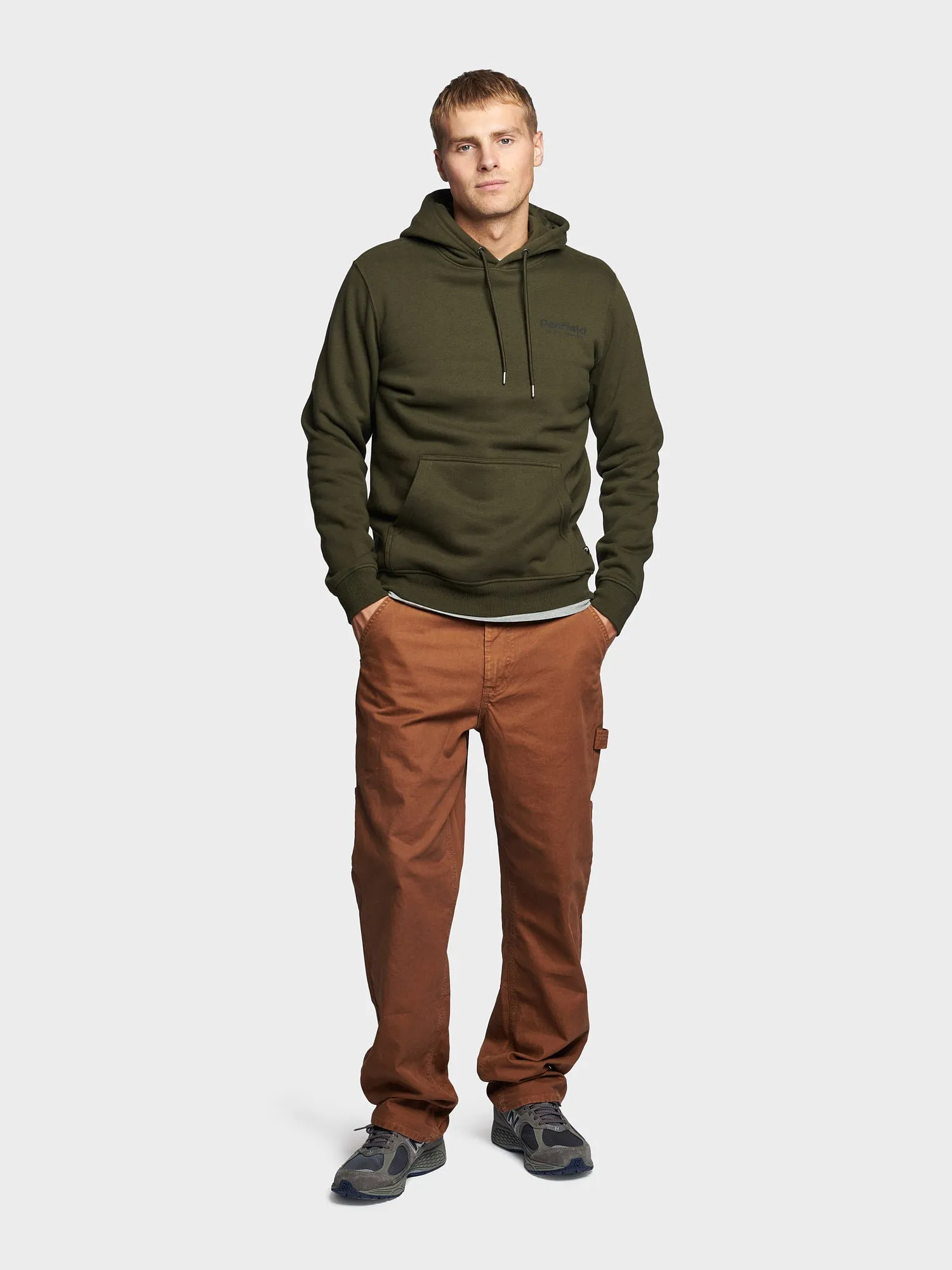 Ridge Trail Back Graphic Hoodie in Forest Night