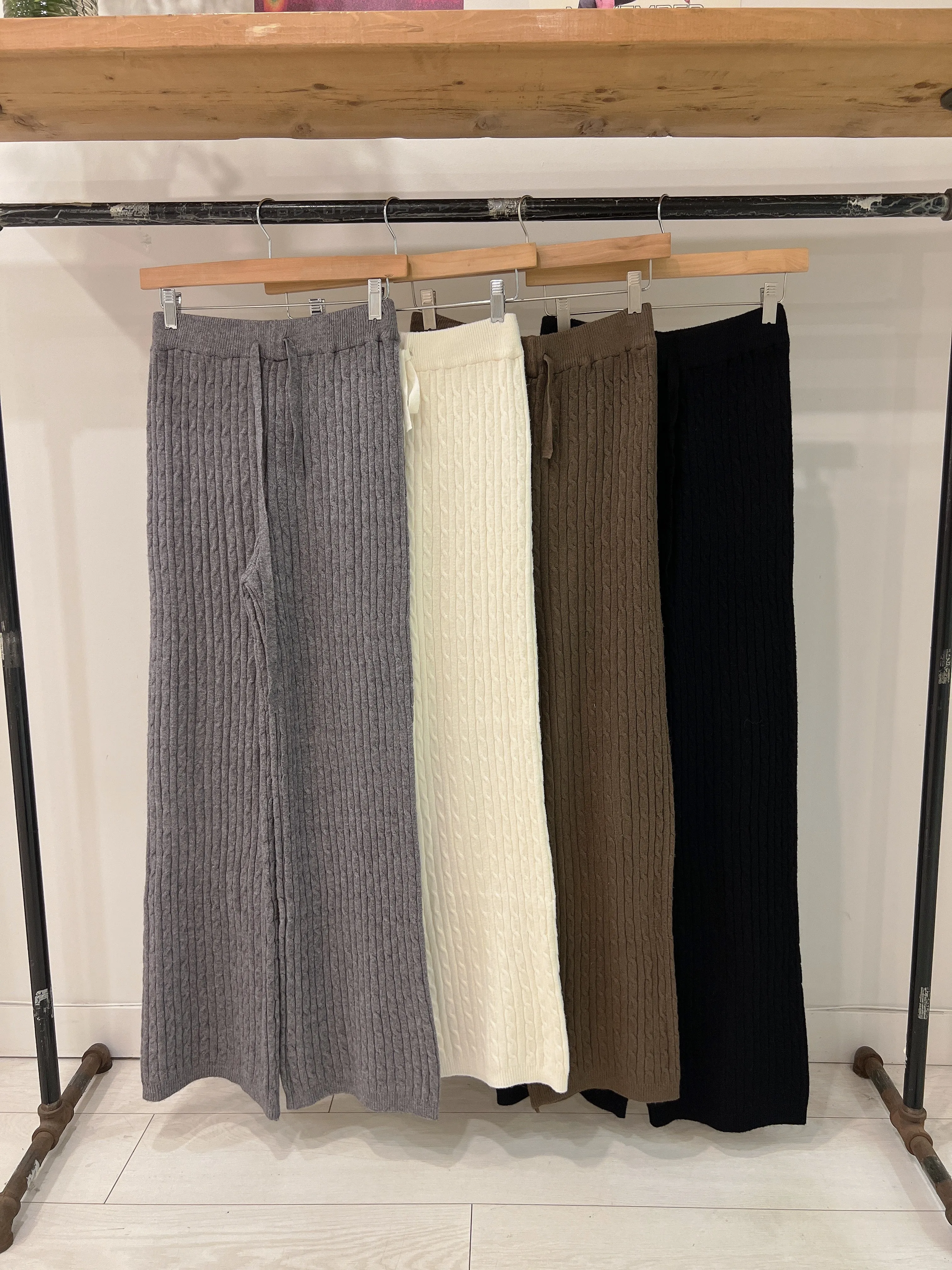 SARE Cable-knit pants