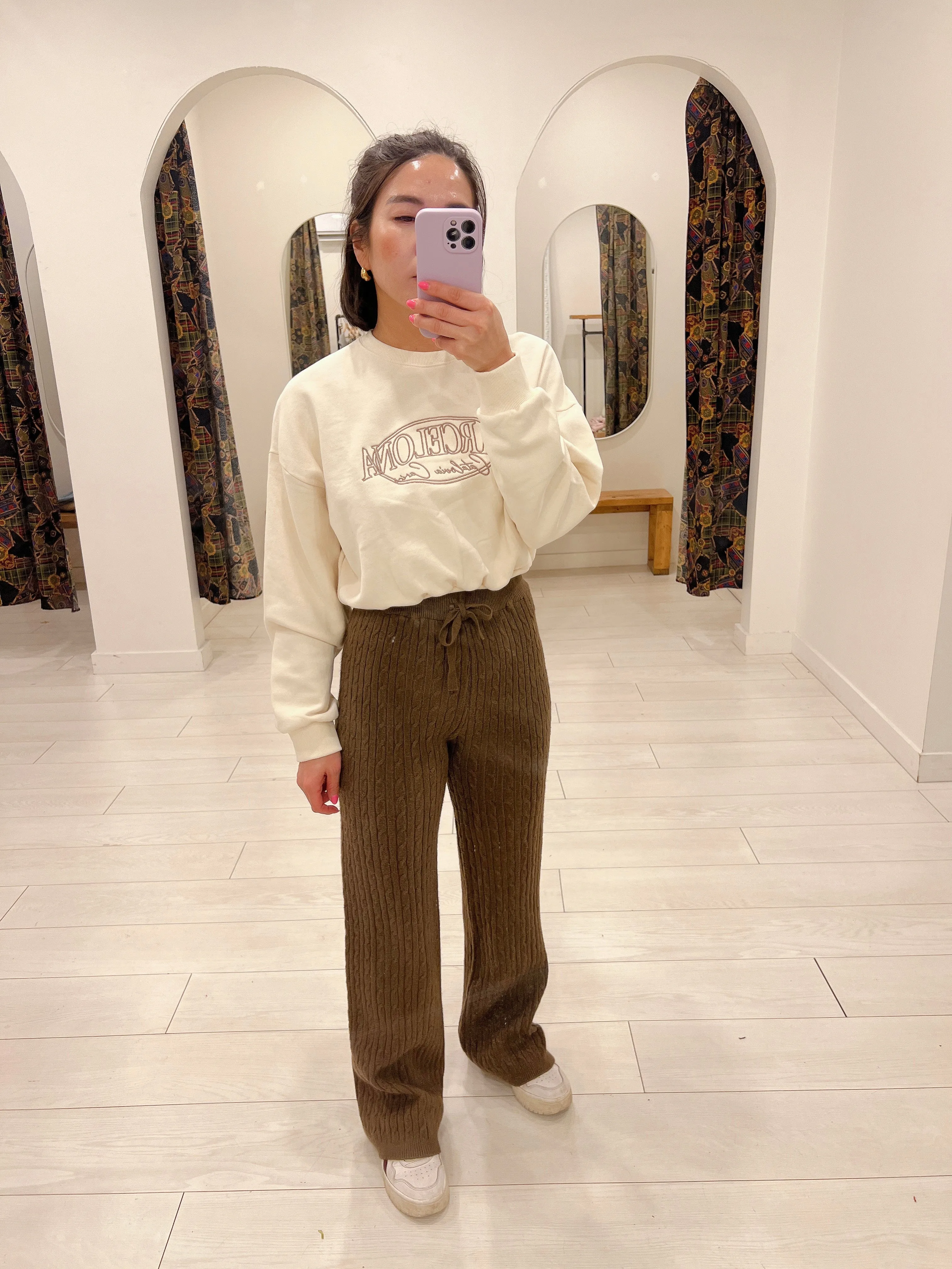 SARE Cable-knit pants