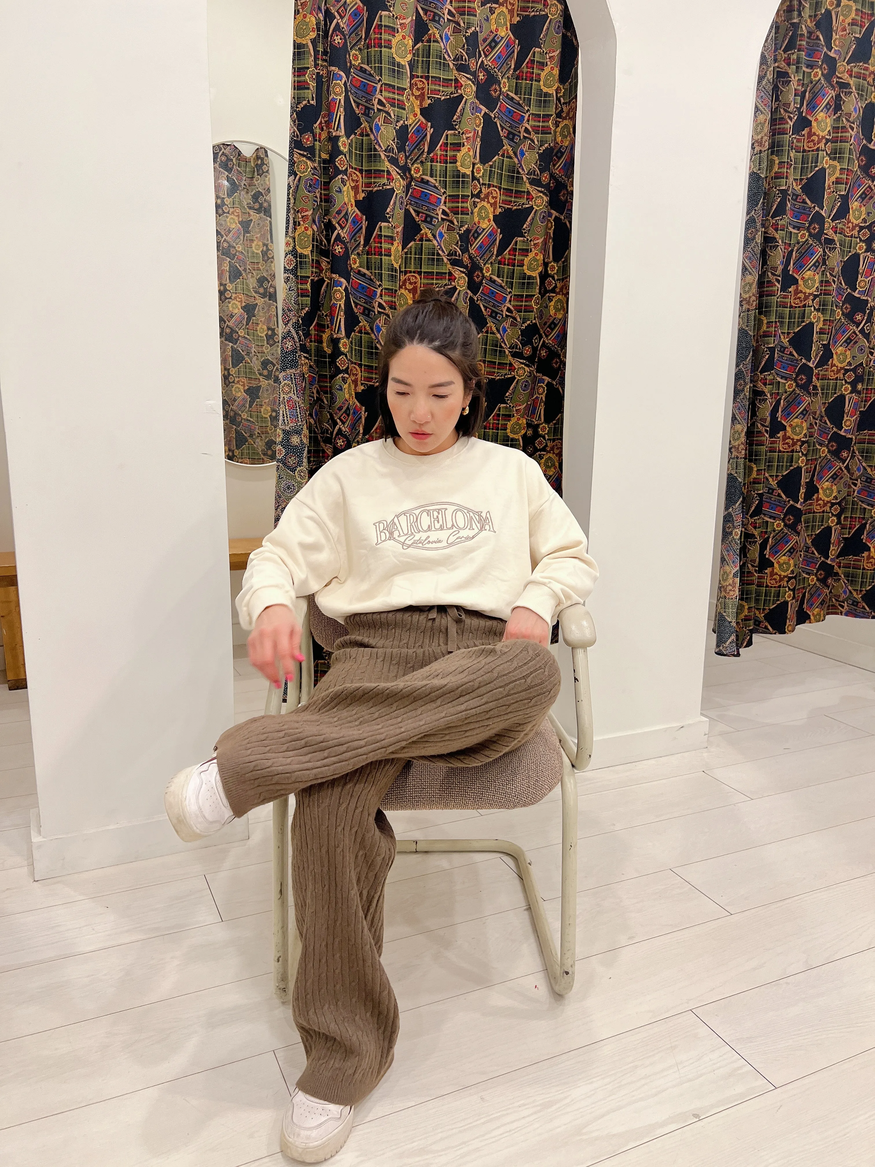 SARE Cable-knit pants