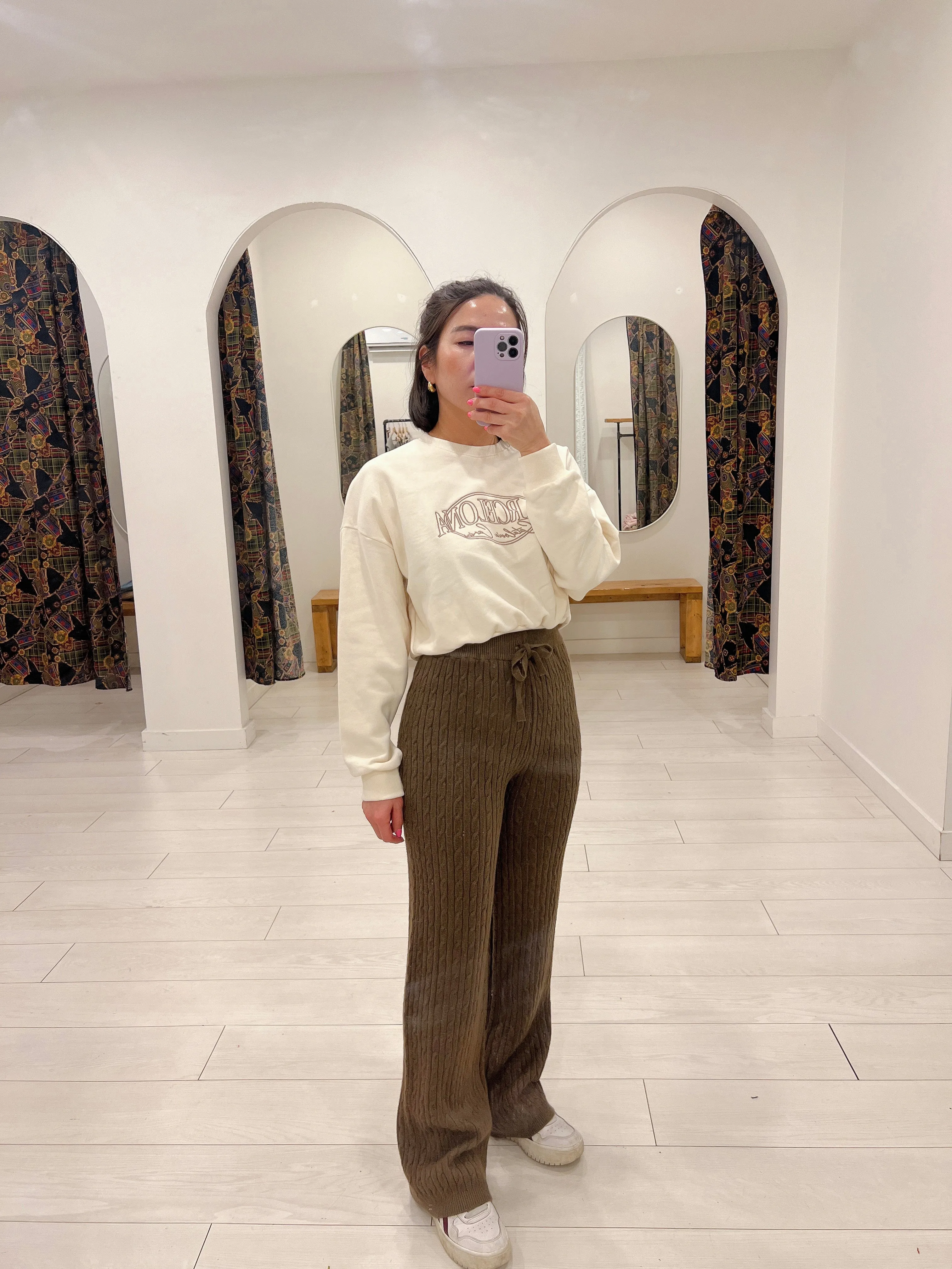 SARE Cable-knit pants