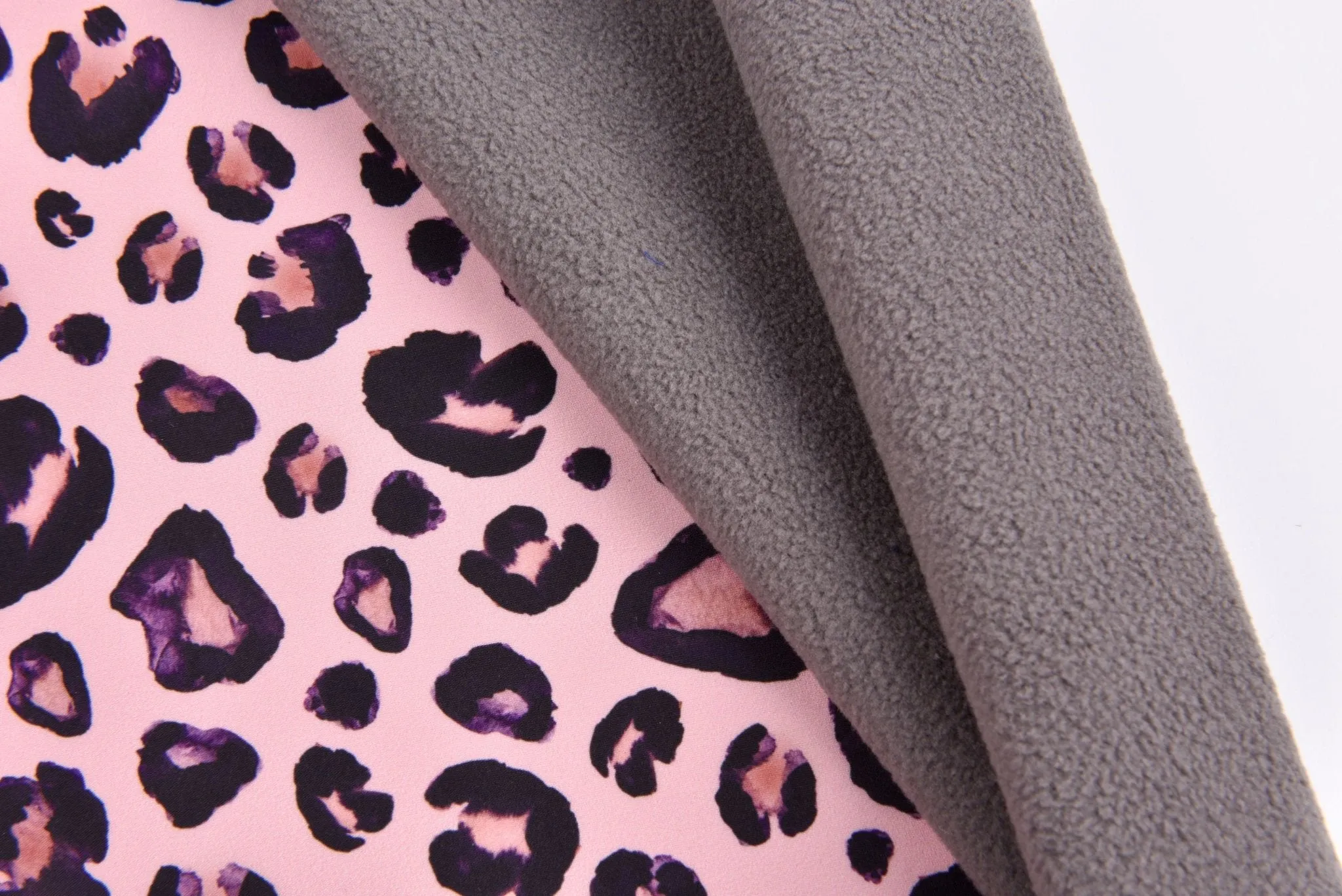 Softshell Digital Pink Leopard Print Fabric