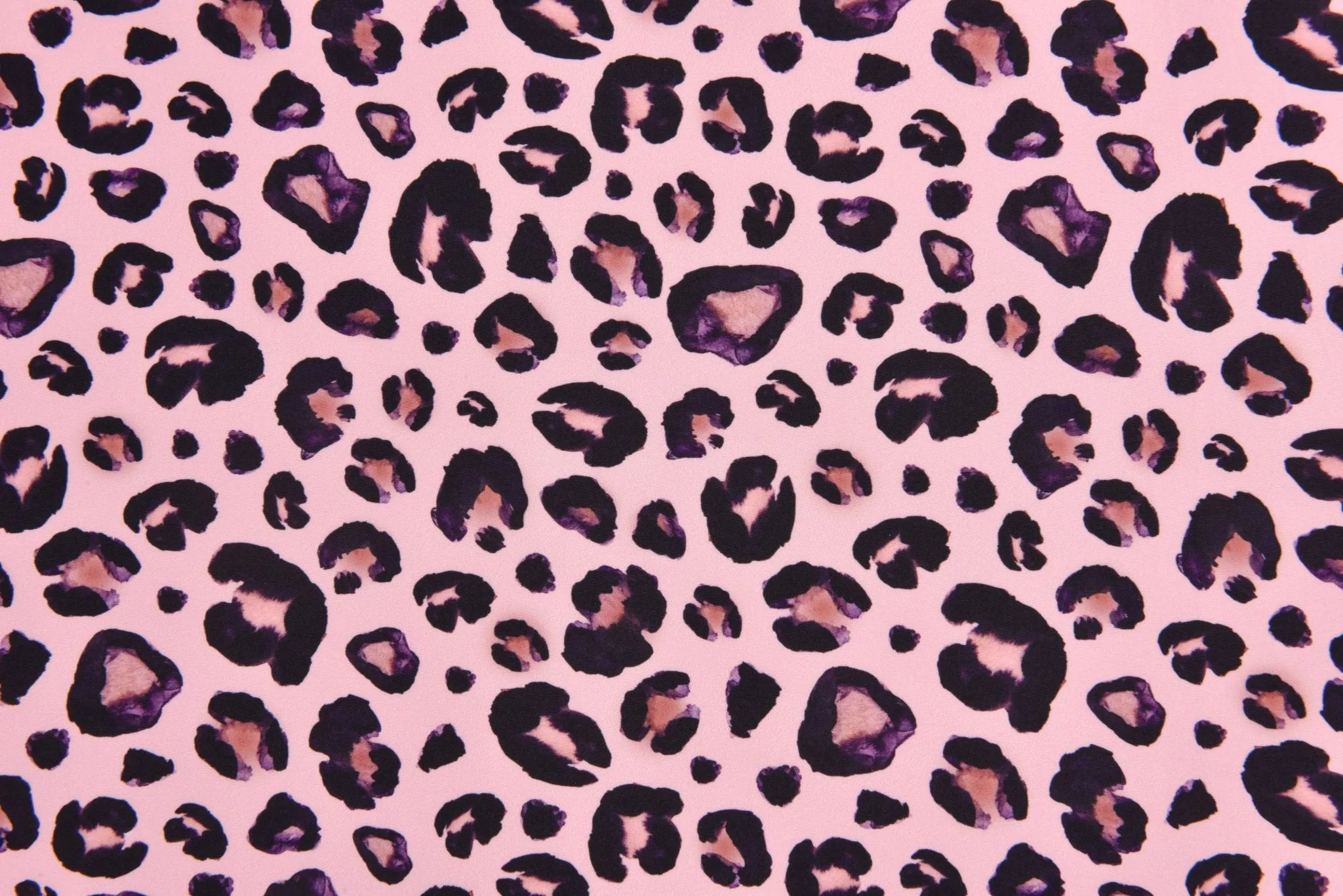 Softshell Digital Pink Leopard Print Fabric