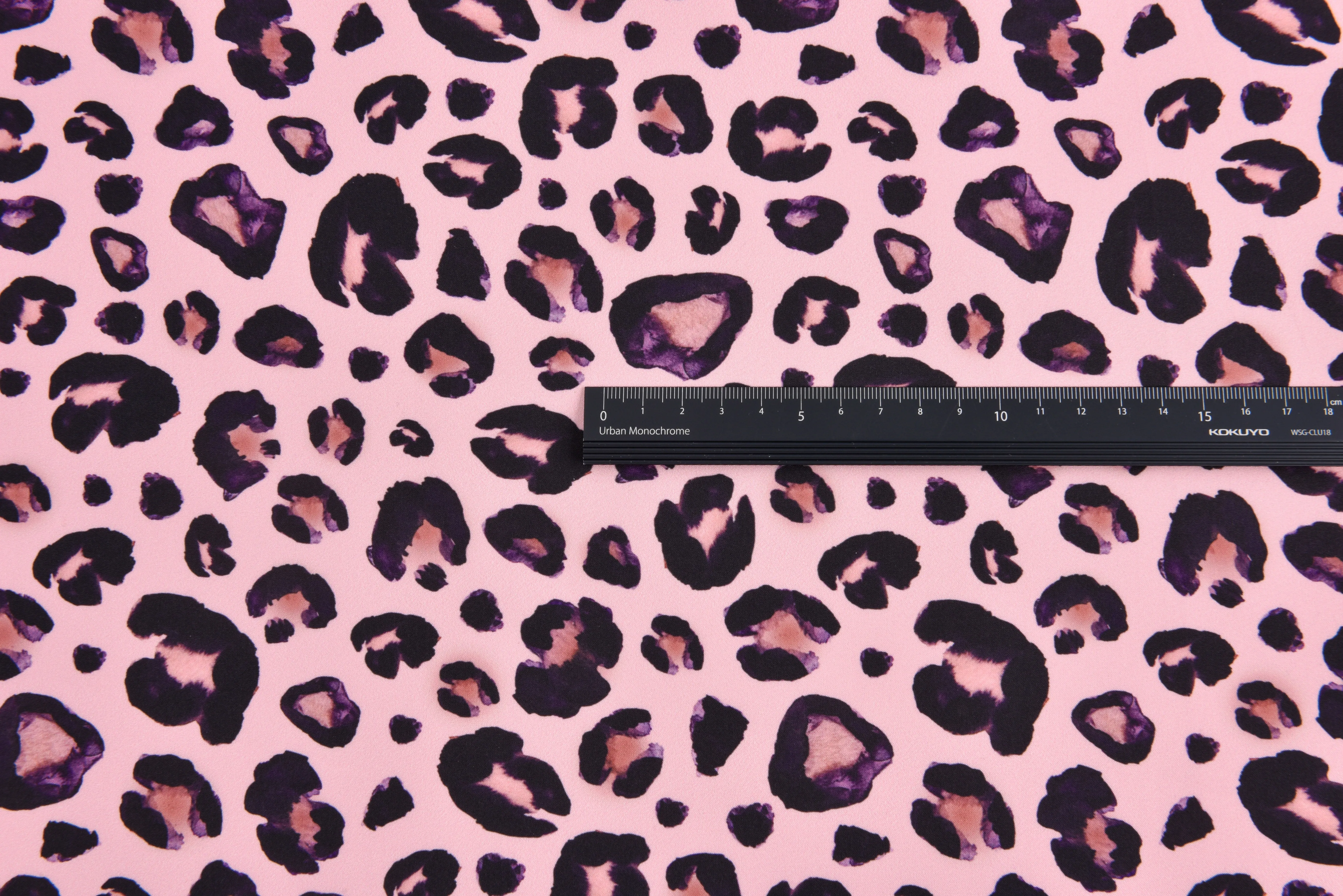 Softshell Digital Pink Leopard Print Fabric