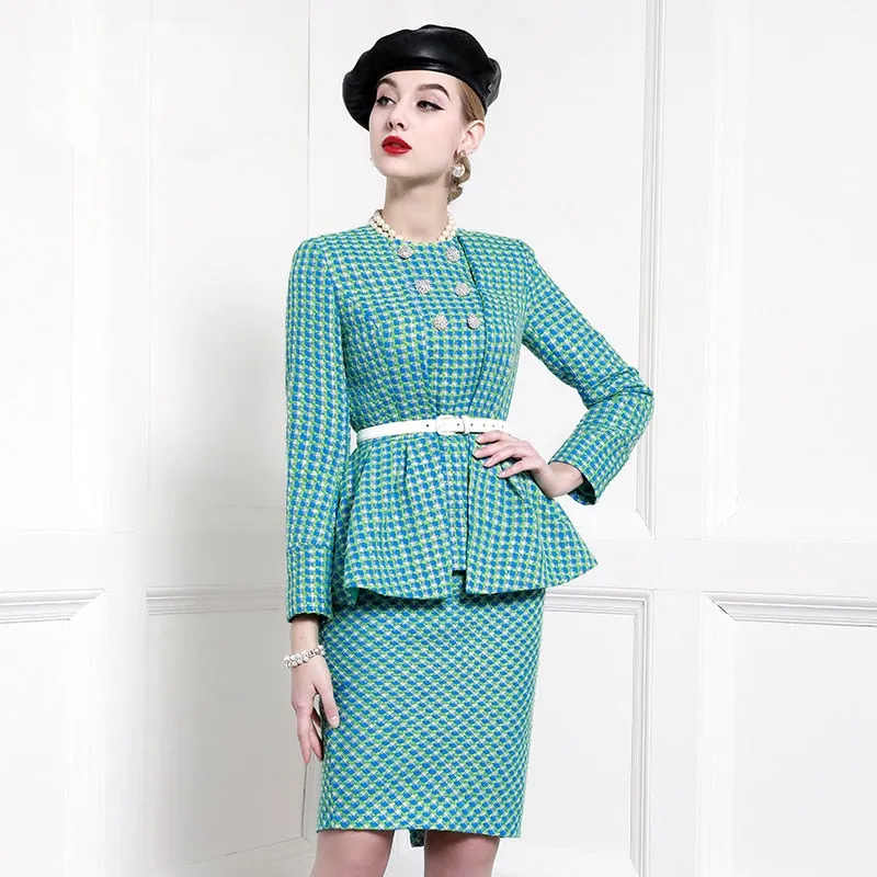 Spring Fashion Professional Hepburn Temperament Two-Piece Set