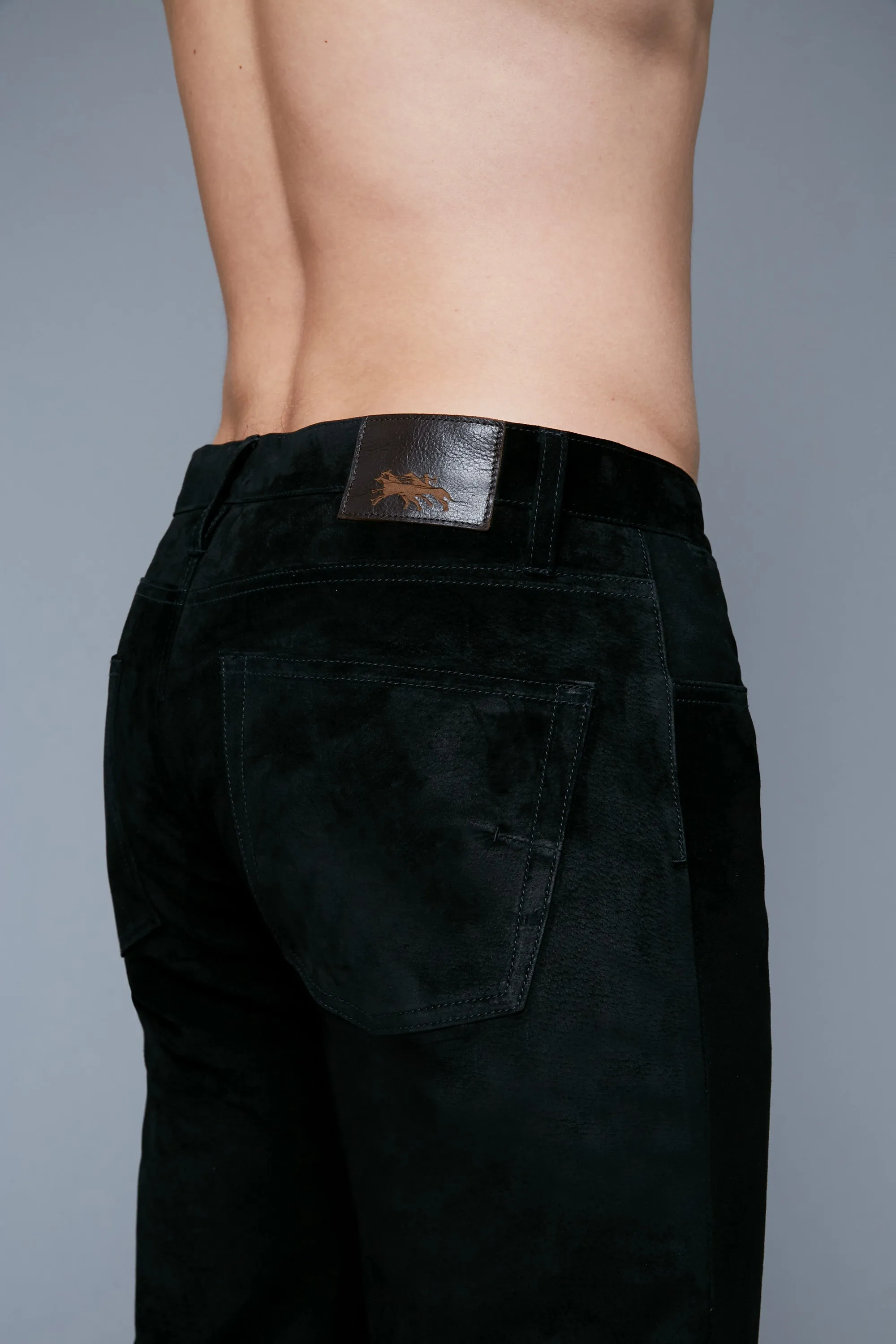 Suede Jeans | Black