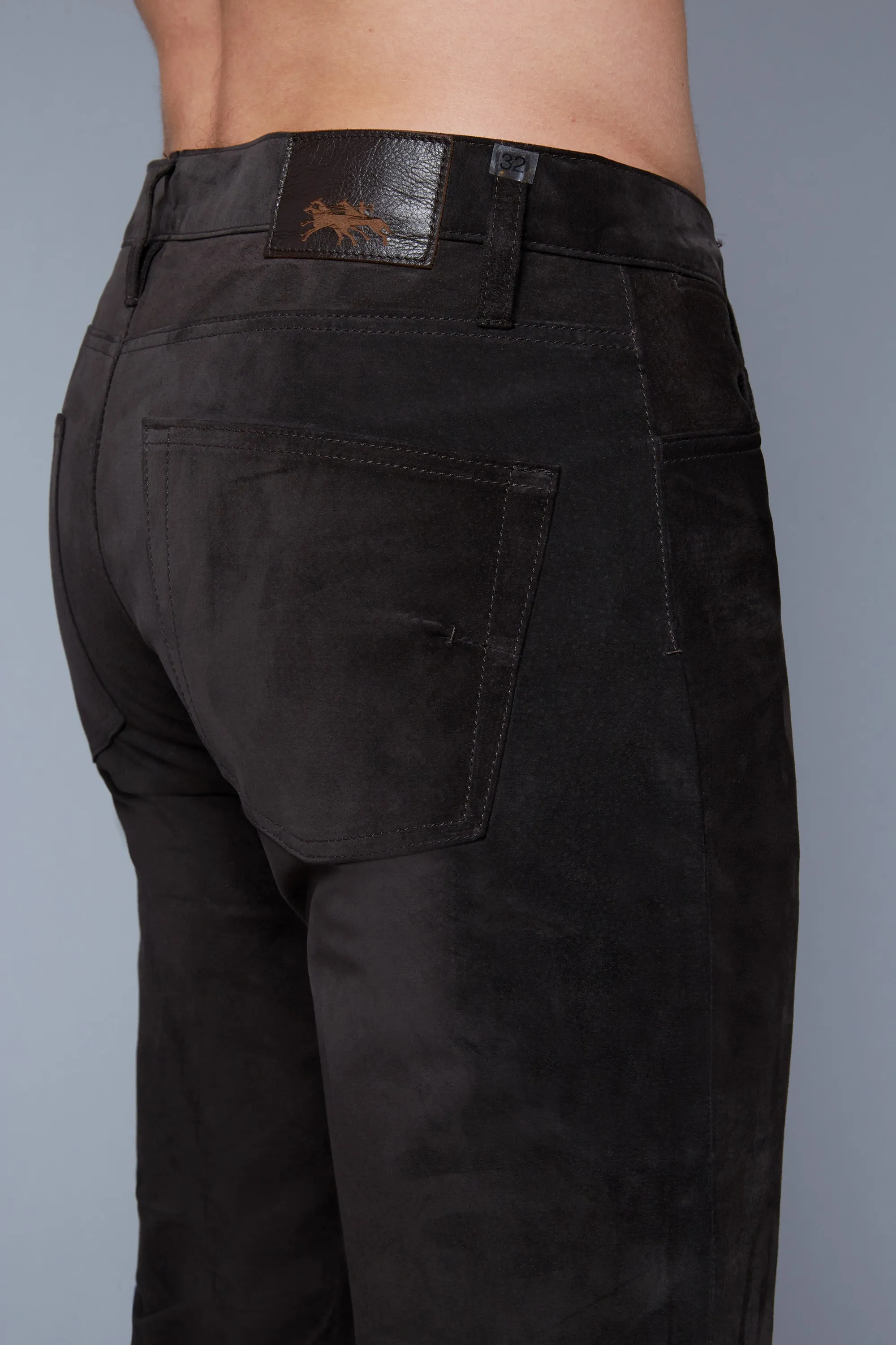 Suede Jeans | Brown