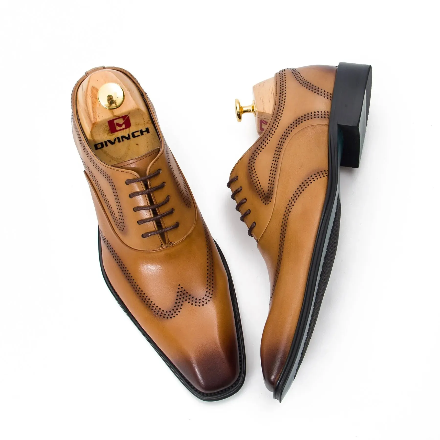 Tan Oxford dress shoes