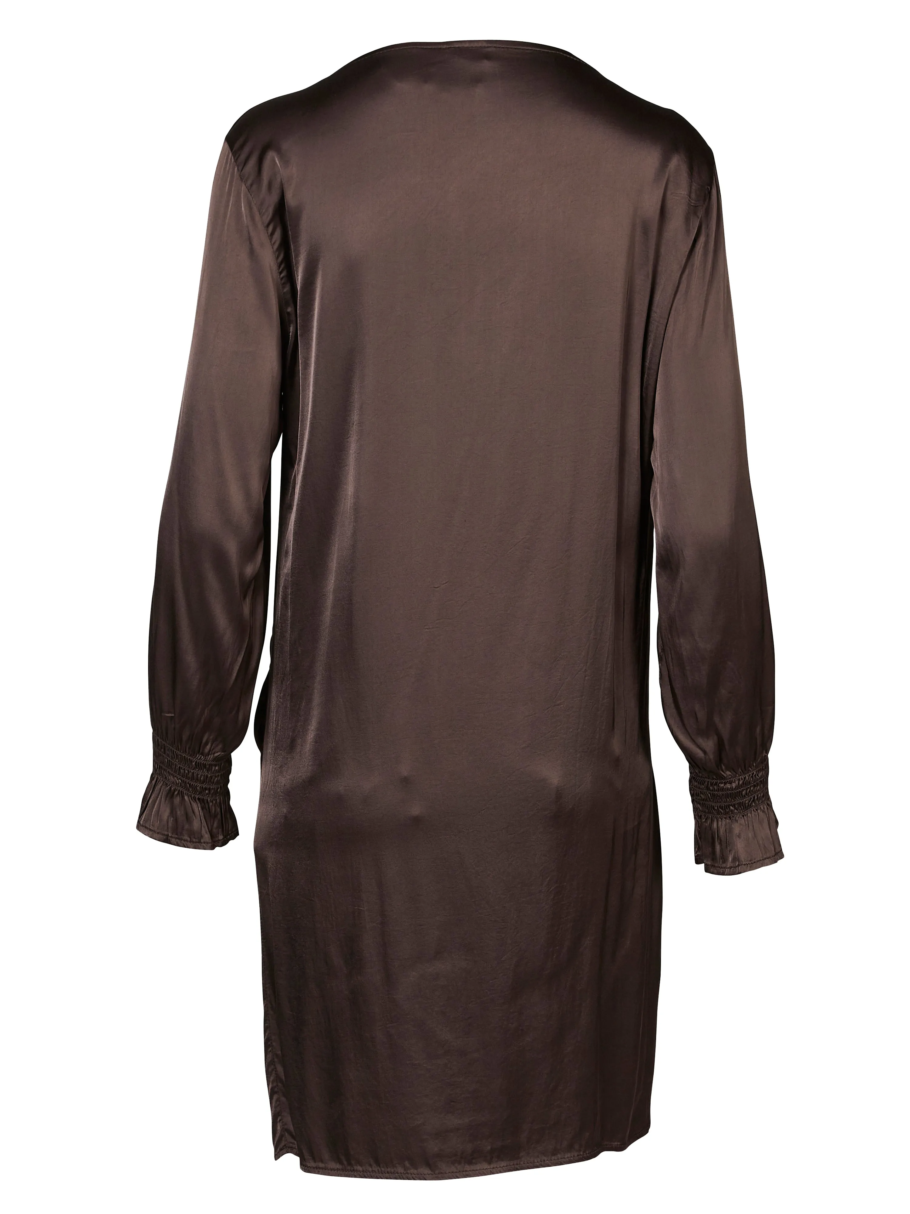 VANILLA tunic dress - Dark Brown